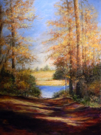 At the End of the Road - Pastel