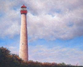 Cape May Point Light House - Pastel