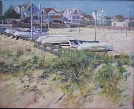View from the Ventnor Boardwalk - 16x20, Acrylic on Canvas, NFS