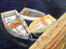 Row Boats - Oil