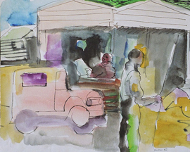 314 ~ 19x17 ~ 1969 Watercolor ~ $300