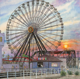 Ferris Wheel Sunset