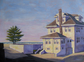 Across From the Vassar - 18x13.5, Acrylic on Canvas, $600