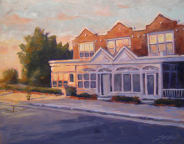 An Open Door in Ventnor - 14x11, Acrylic on Panel, $500