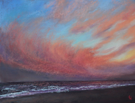 OC Sunset - 16x20, Pastel